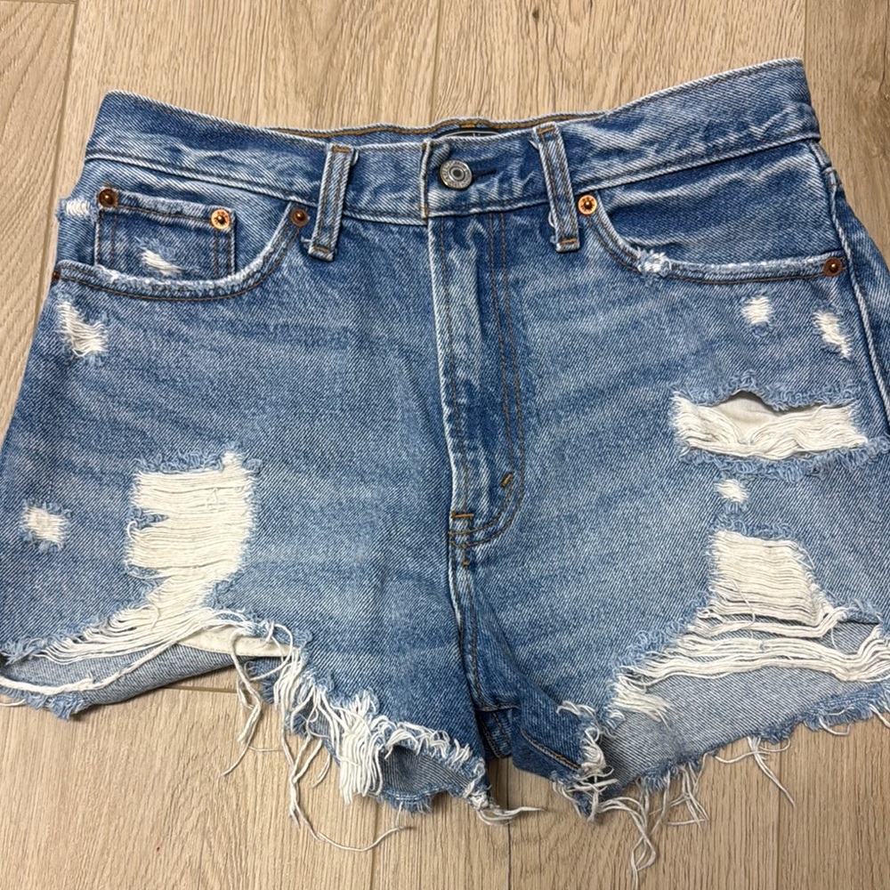 Abercrombie & Fitch Blue Jean Shorts
